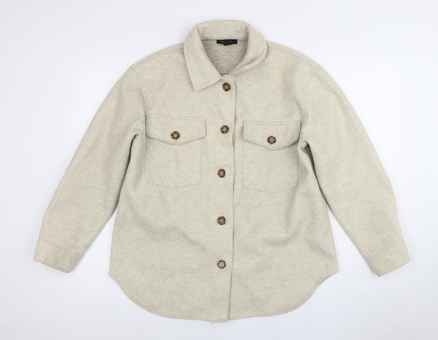 New Look Women's Beige Long Sleeve Jacket, Size 12
