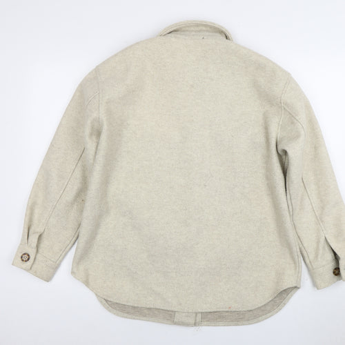 New Look Women's Beige Long Sleeve Jacket, Size 12