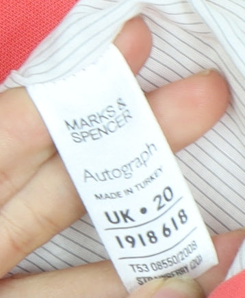 Marks and Spencer Women's Pink Pea Coat Size 20