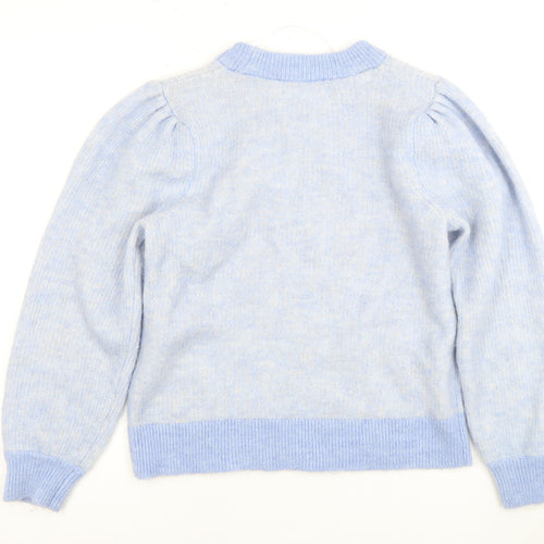 SELECTED Femme Women's Blue Pullover, L, Crew Neck