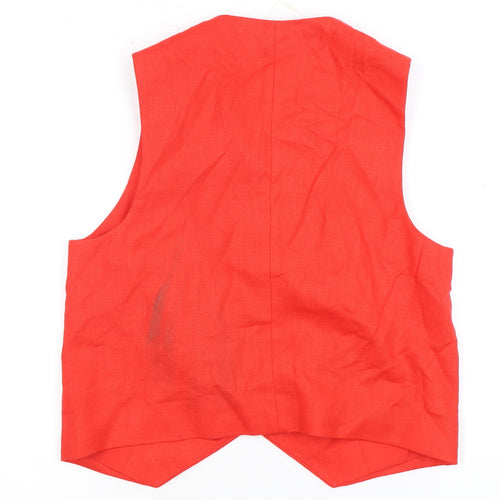 Marks and Spencer Women's Red Size 10 Suit Waistcoat