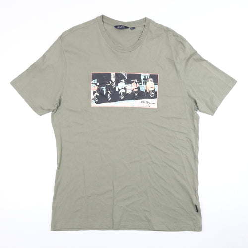 Ben Sherman Men's Green T-shirt, size Large.