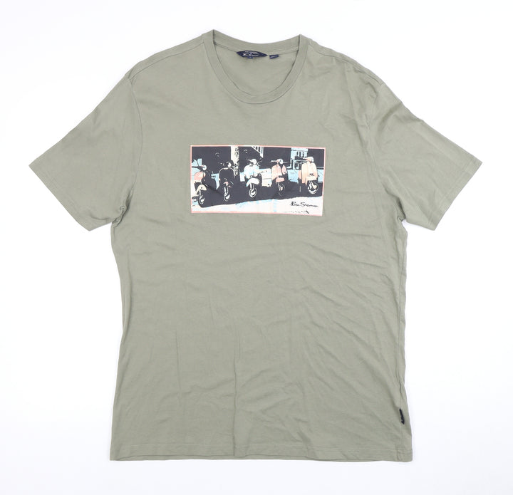 Ben Sherman Men's Green T-shirt, size Large.