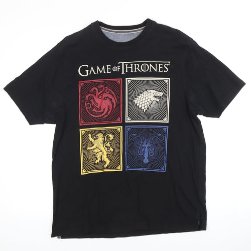 Marks and Spencer Men's Black Game of Thrones Graphic T-Shirt M