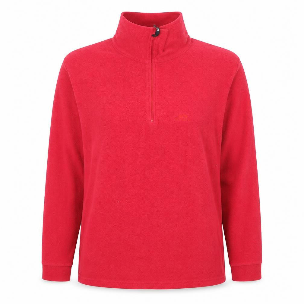 Front view of Trespass Women's Red Pullover Sweatshirt M Warm Fleece