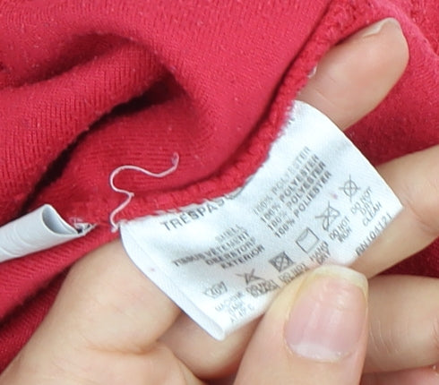 Trespass Women's Red Pullover Sweatshirt M Warm Fleece