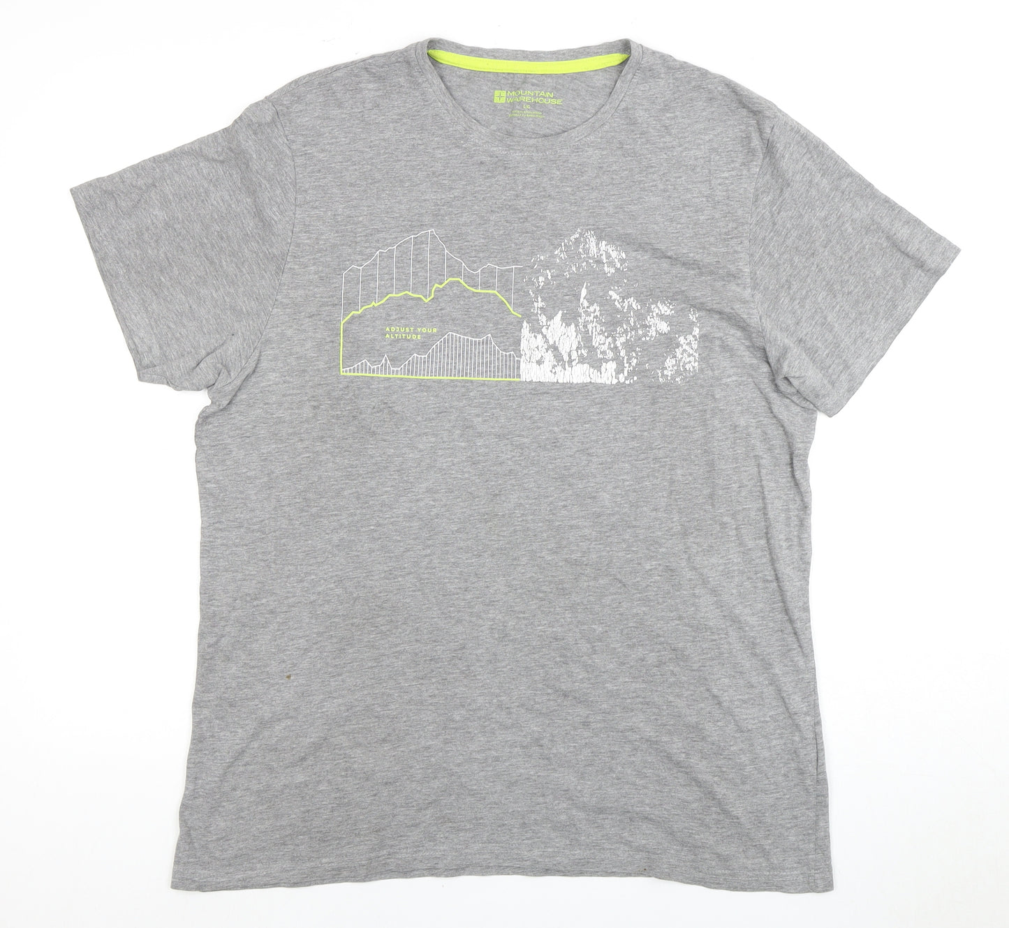 Mountain Warehouse Men's Grey Outdoor T-Shirt, L