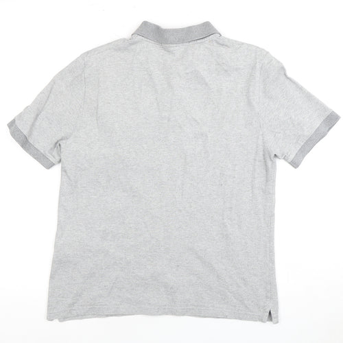 Ben Sherman Men's Grey Cotton Polo Shirt Size M