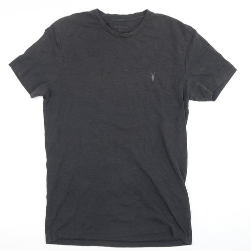 AllSaints Men's Black Crew Neck T-Shirt, Size S
