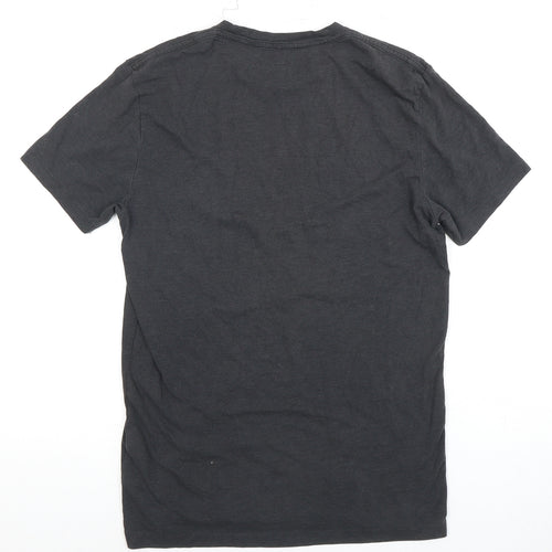 AllSaints Men's Black Crew Neck T-Shirt, Size S