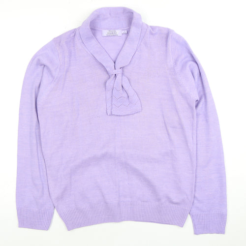 Honor Millburn Women’s Purple High Neck Jumper S