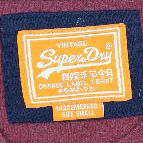 Superdry Men's Red S Cotton T-Shirt Crew Neck