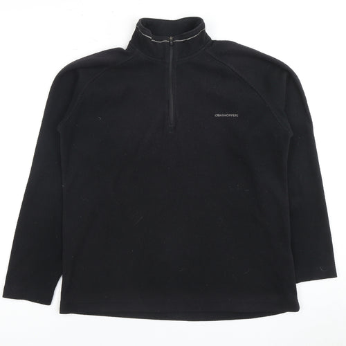 Craghoppers Women's Black 1/2 Zip Fleece Top Size 12