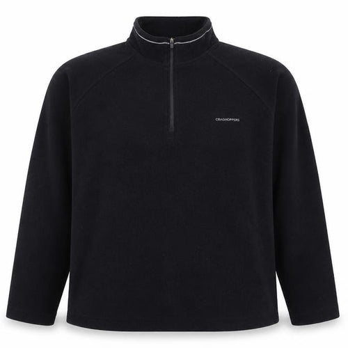 Craghoppers Women's Black 1/2 Zip Fleece Top Size 12