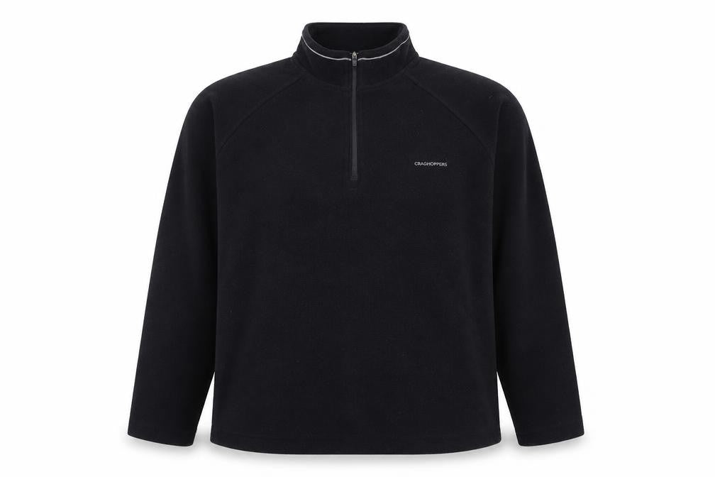 Craghoppers Women's Black 1/2 Zip Fleece Top Size 12