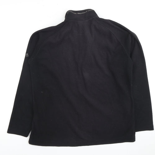 Craghoppers Women's Black 1/2 Zip Fleece Top Size 12