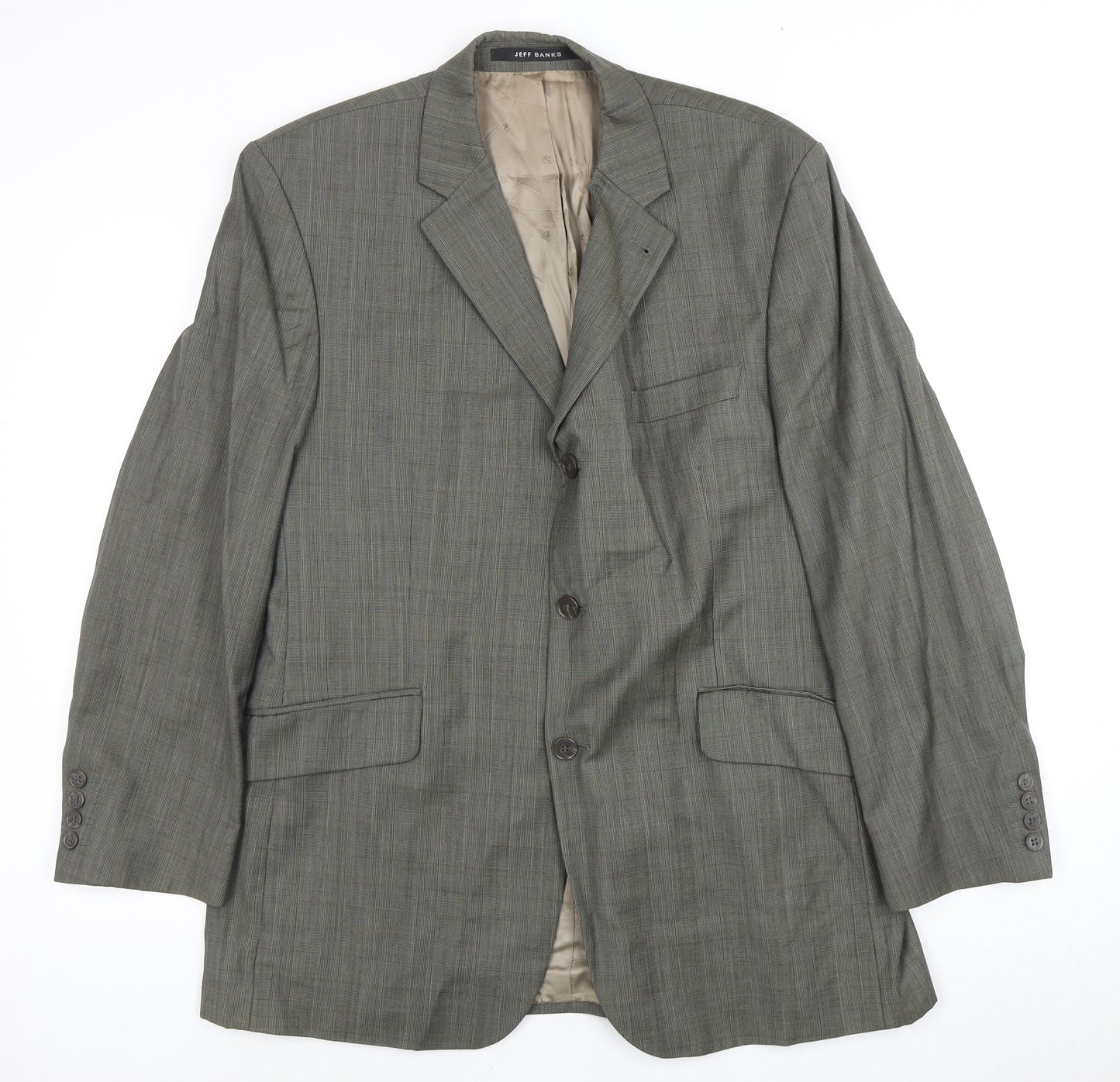 Jeff Banks Men's Grey Blazer 42 Regular