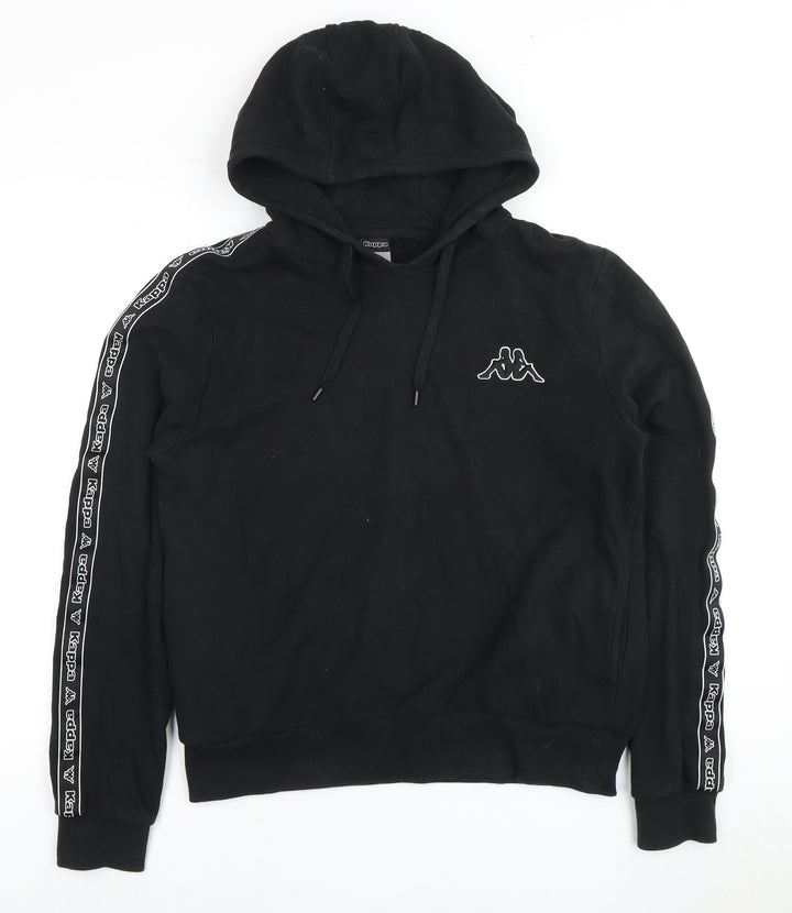 Kappa Women's Black Hoodie Size 12 Pullover