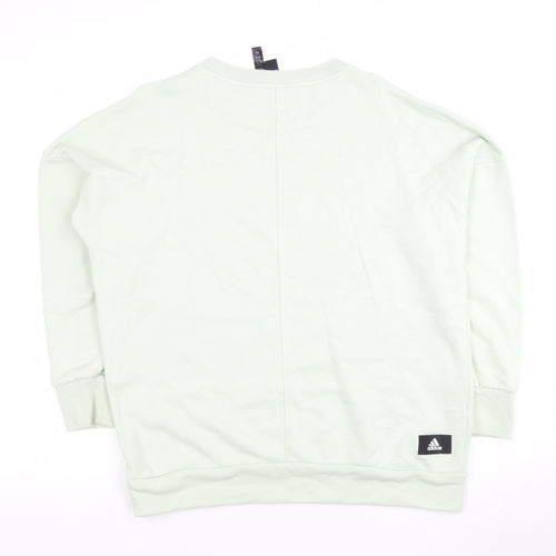 Adidas Women's Green Pullover Sweatshirt S