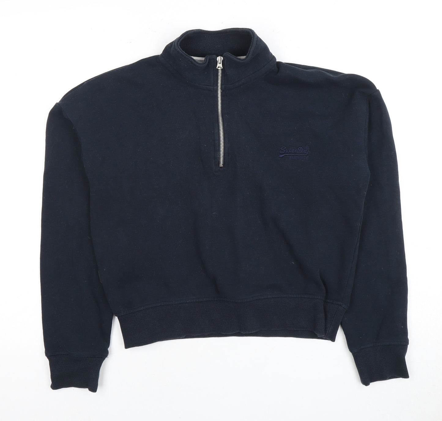 Superdry Women's Blue Full Zip Sweatshirt, Size 8, Casual