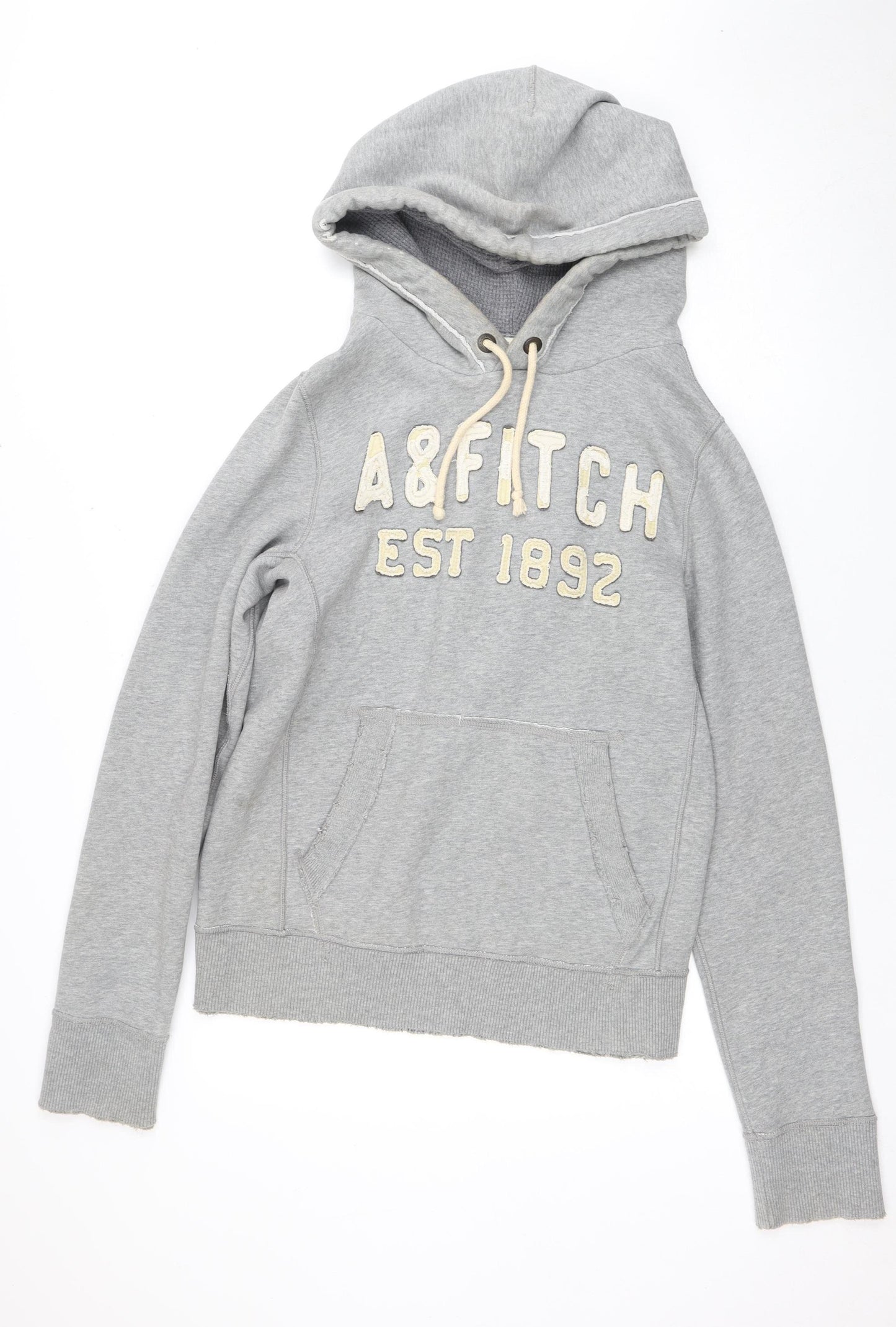Abercrombie & Fitch Men's Grey Medium Hoodie Pullover