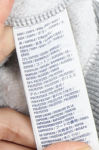 Abercrombie & Fitch Men's Grey Medium Hoodie Pullover