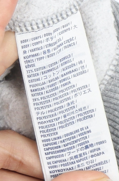 Abercrombie & Fitch Men's Grey Medium Hoodie Pullover