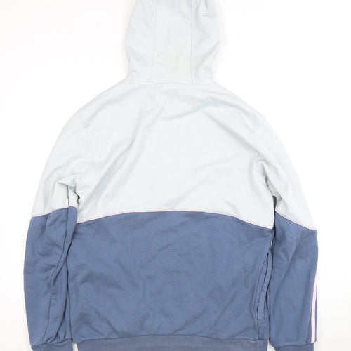Adidas Unisex Blue Pullover Hoodie, Size M, Colourblock