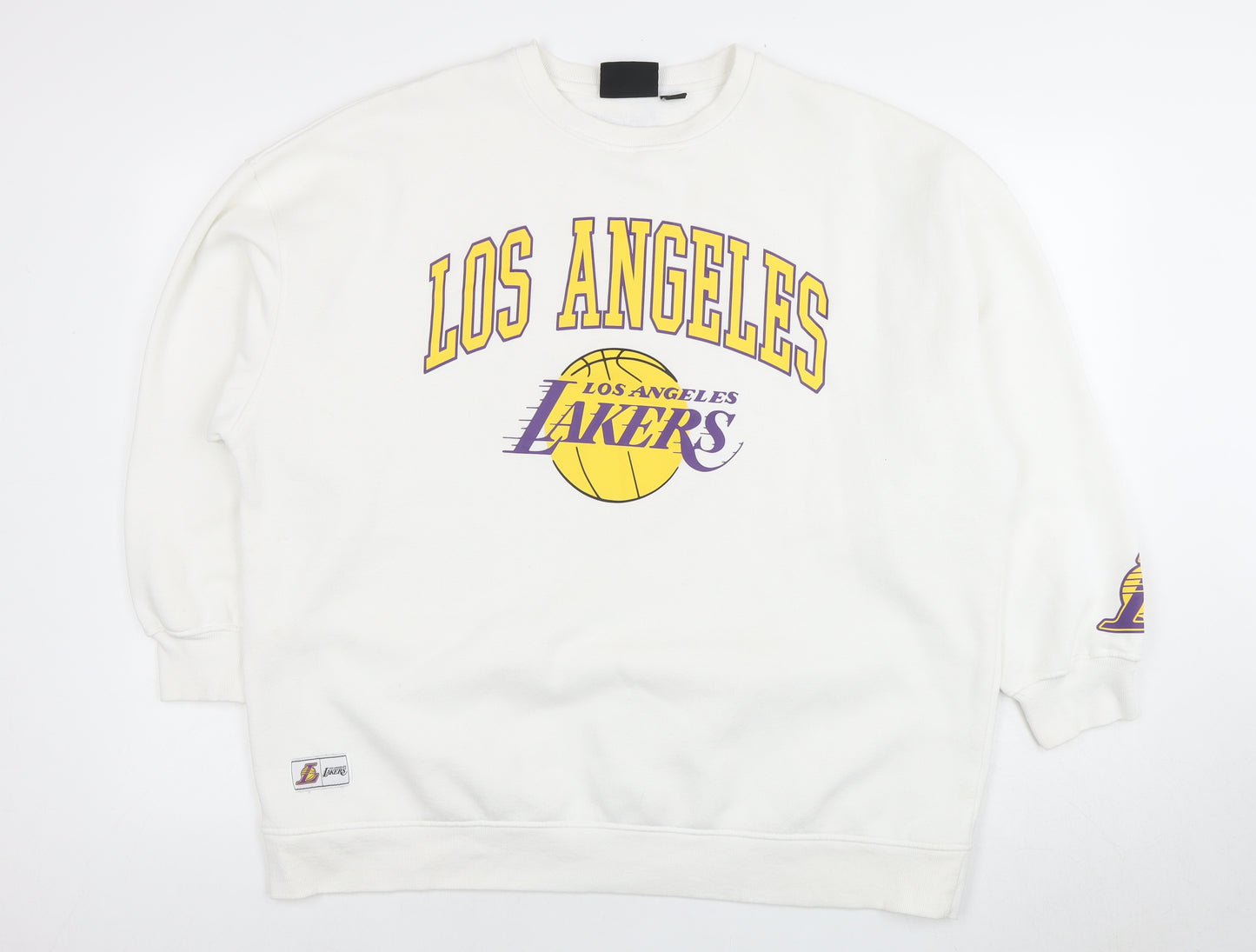 NBA Unisex Adults White Pullover Sweatshirt L