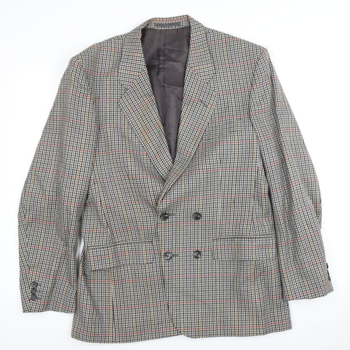 Austin Reed Men’s Grey Wool Checked Blazer 40R