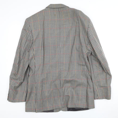 Austin Reed Men’s Grey Wool Checked Blazer 40R