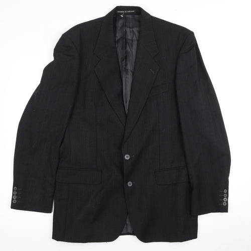 Centaur Men's Grey Long Wool Blazer 40