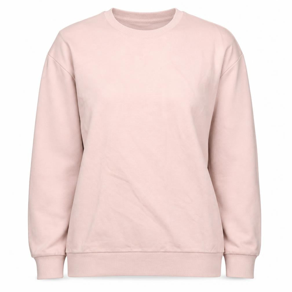 Front view of NASA Pink unisex sweatshirt m pullover crew neck