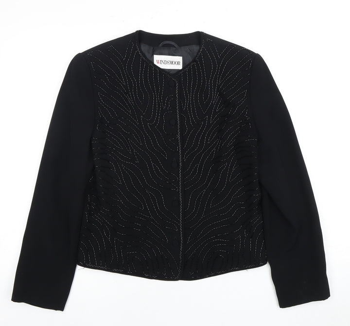 Windsmoor Women's Black Suit Jacket Size 10