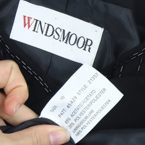 Windsmoor Women's Black Suit Jacket Size 10