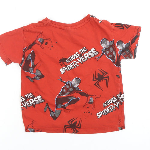Marvel Spider-Man Boys Red T-Shirt 2-3 Years Superhero Graphic