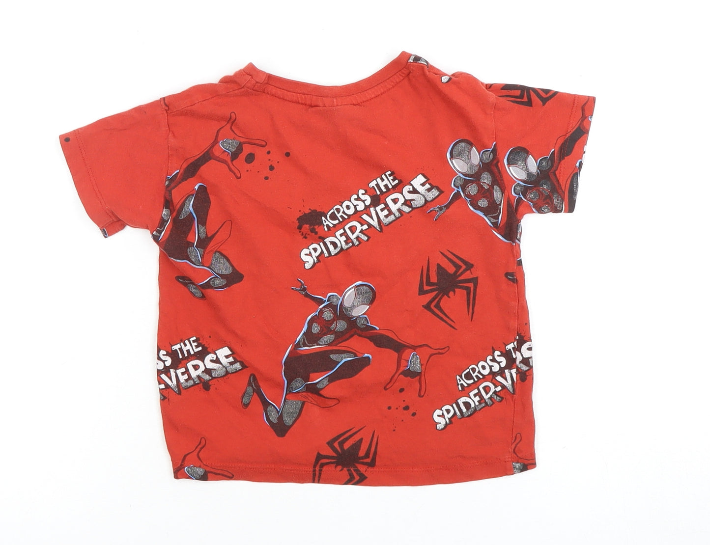 Marvel Spider-Man Boys Red T-Shirt 2-3 Years Superhero Graphic