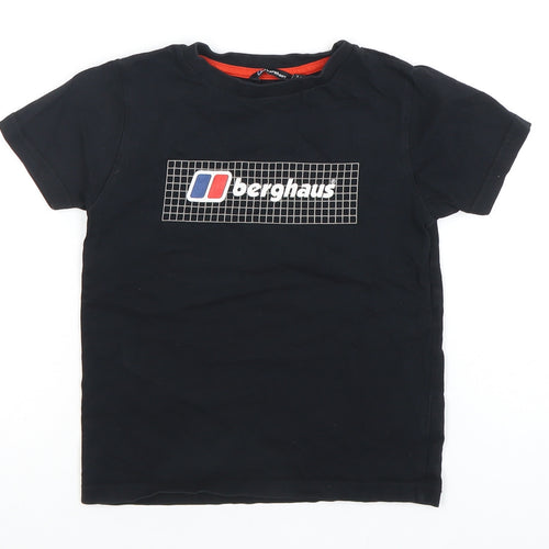 Berghaus Boys Black Graphic T-Shirt 3-4 Years