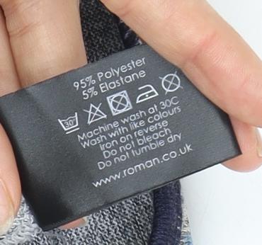 Roman Women's Multicoloured 3/4 Sleeve Top Size 10