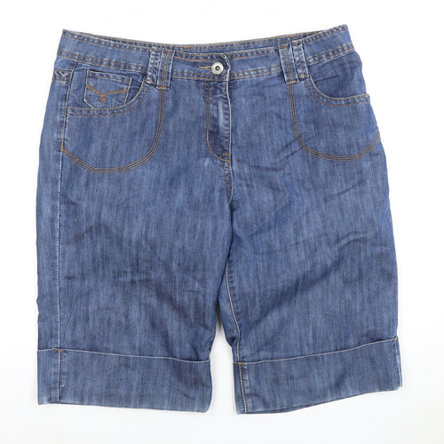 BHS Women’s Blue Bermuda Shorts Size 16