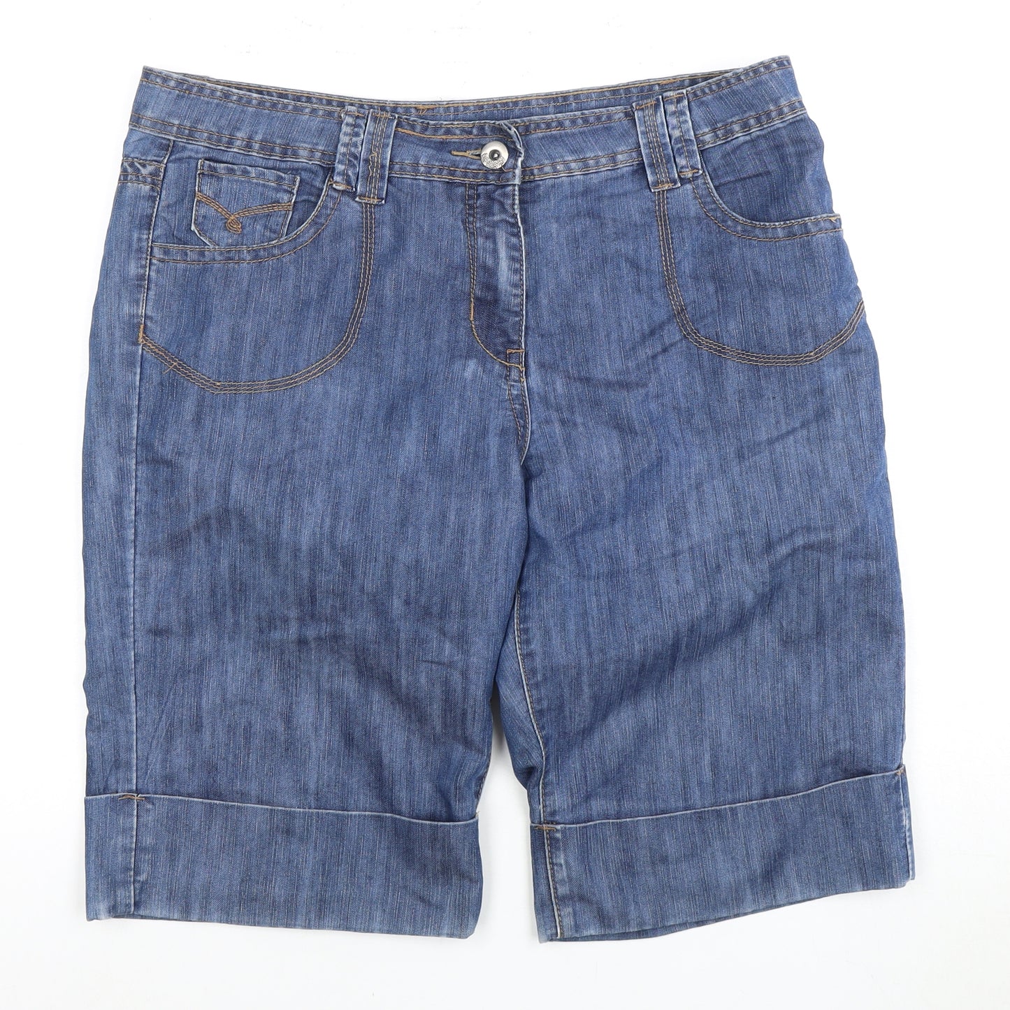 BHS Women’s Blue Bermuda Shorts Size 16