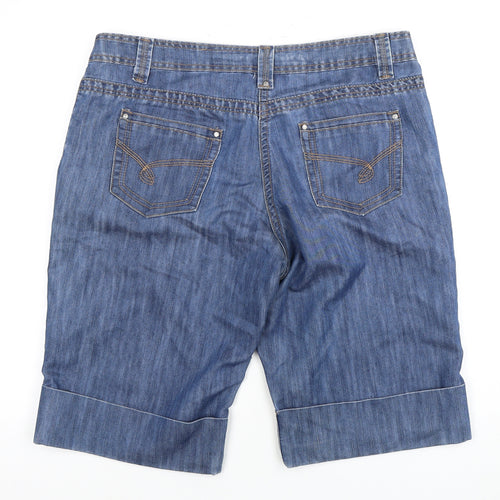 BHS Women’s Blue Bermuda Shorts Size 16