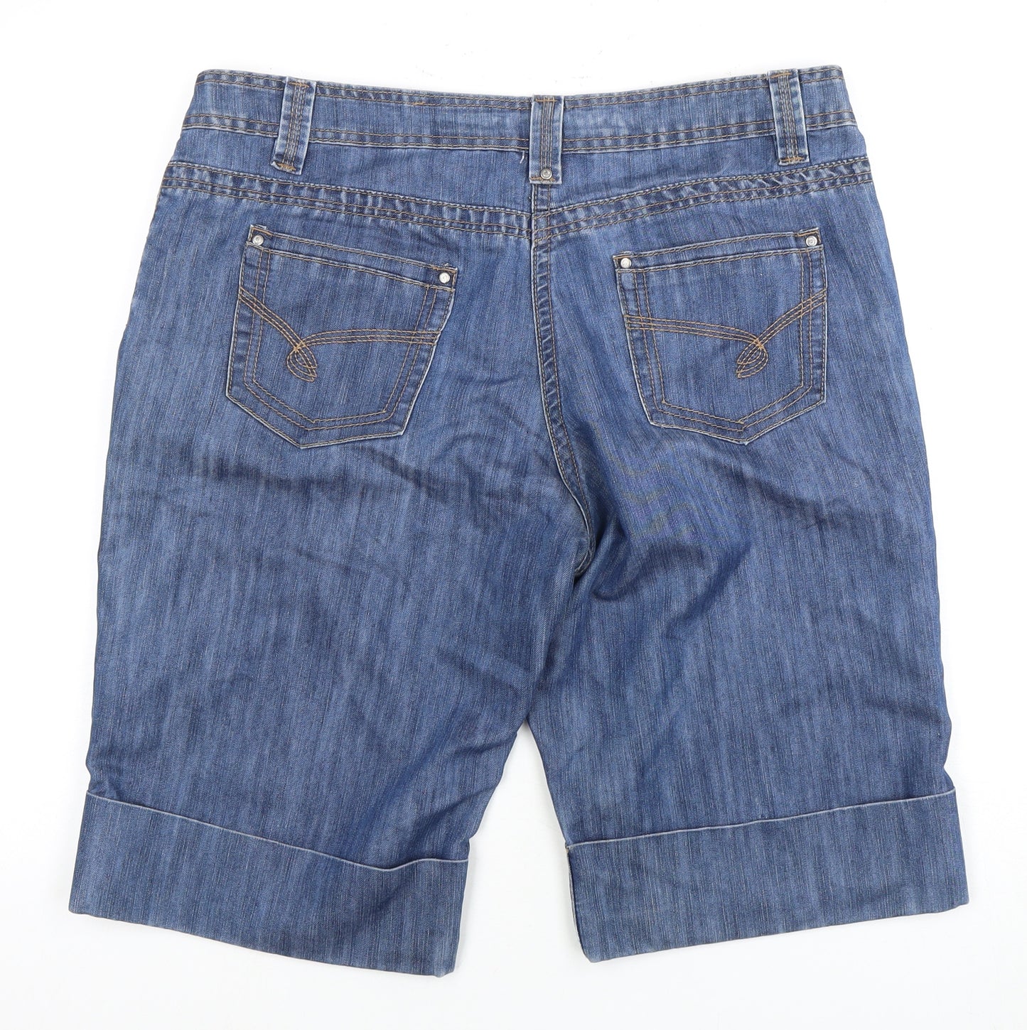BHS Women’s Blue Bermuda Shorts Size 16