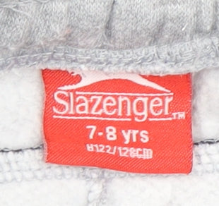 Slazenger Boys Grey Athletic Shorts 7-8 Years Activewear