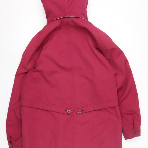 David Barry Women's Red Rain Coat Size 14