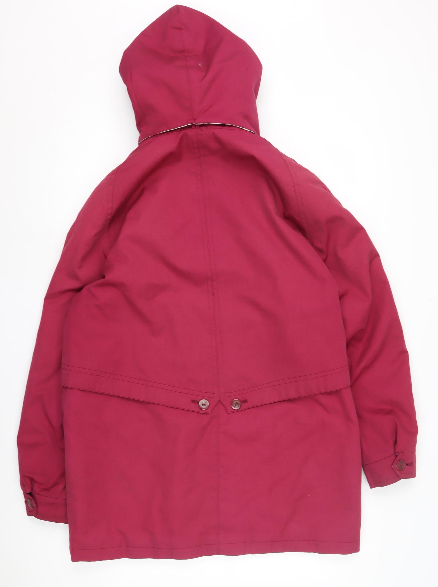 David Barry Women's Red Rain Coat Size 14