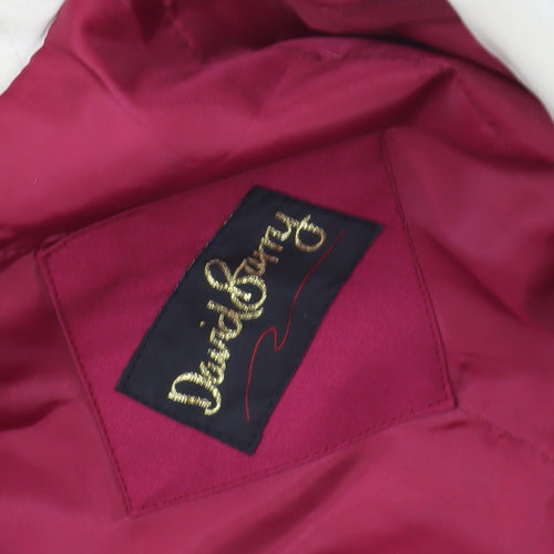 David Barry Women's Red Rain Coat Size 14