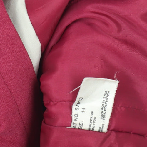 David Barry Women's Red Rain Coat Size 14