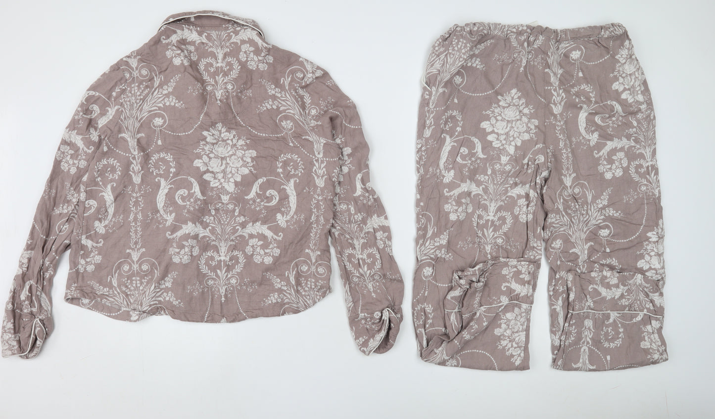 Laura Ashley Women's Grey Pyjama Set, Size 12 - Sleep In Style