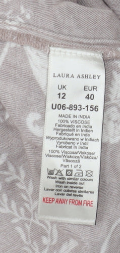 Laura Ashley Women's Grey Pyjama Set, Size 12 - Sleep In Style
